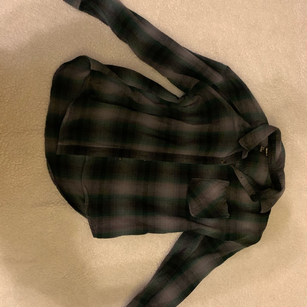 Dark Green Flannel Forever 21